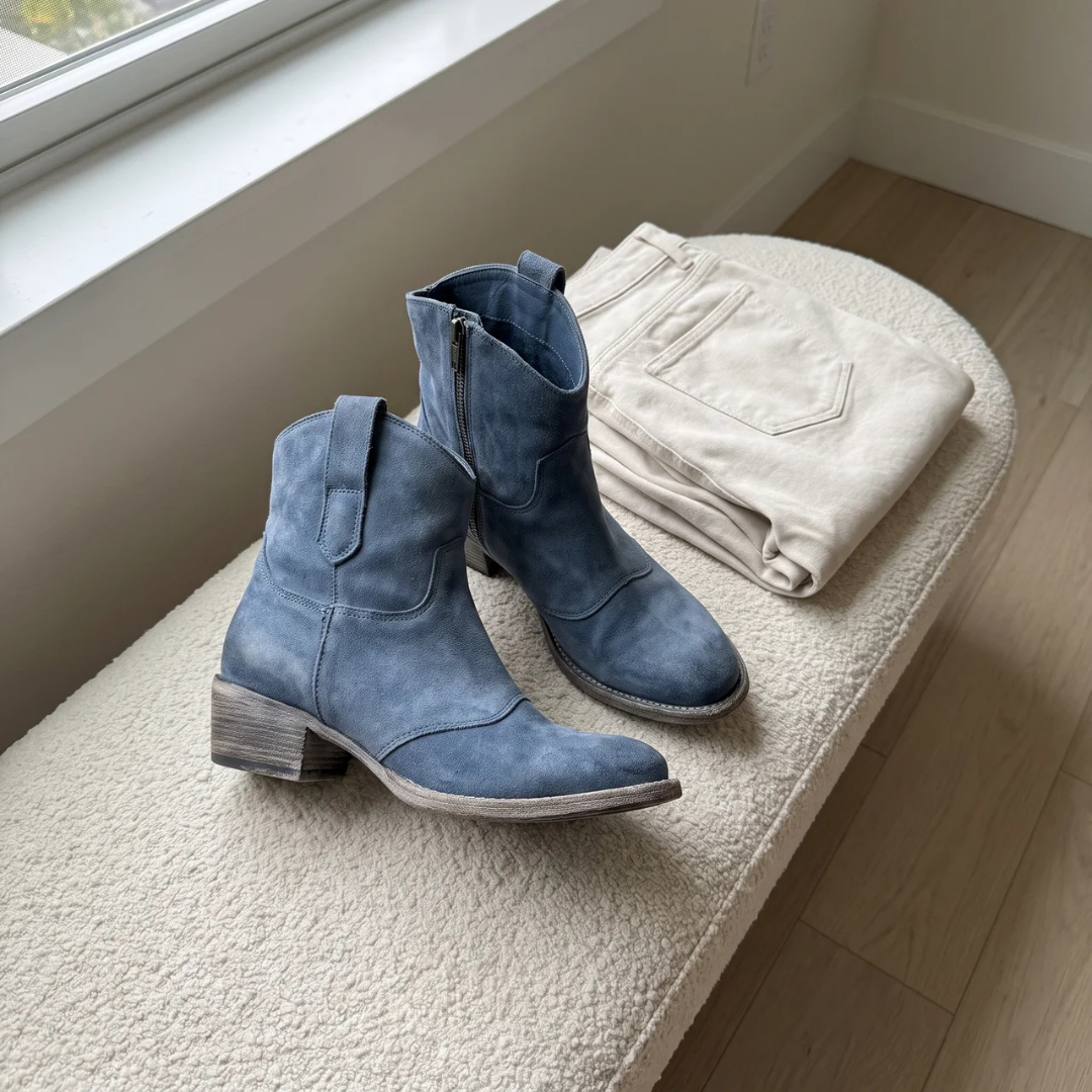 Charlotte | Comfort Suède Enkellaarsjes