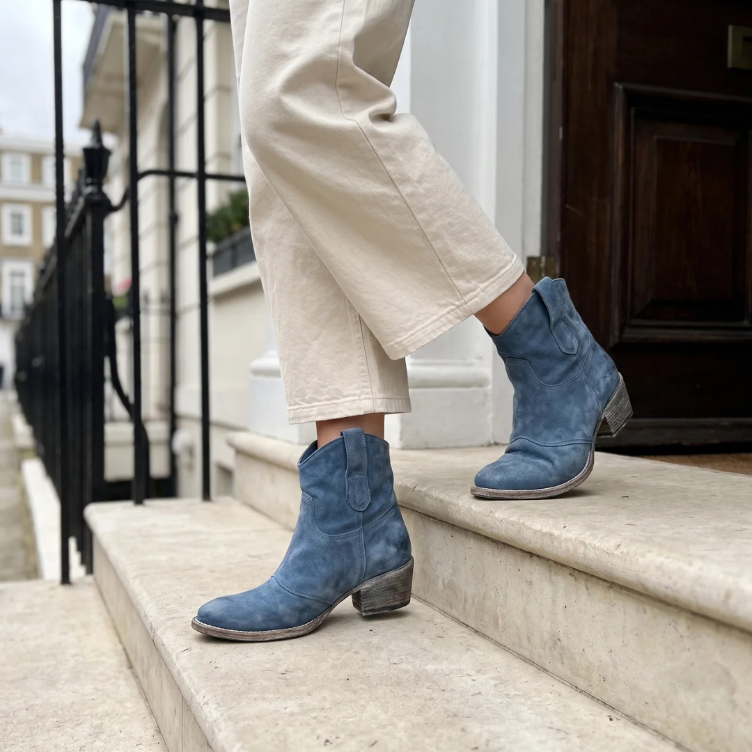 Charlotte | Comfort Suède Enkellaarsjes