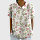 Lichtroze met Bloemenprint