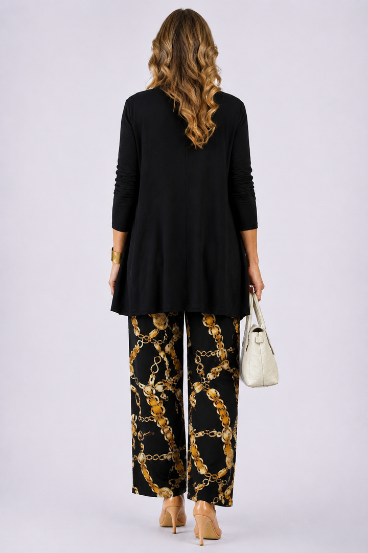 Judith | Driedelige set in zwart