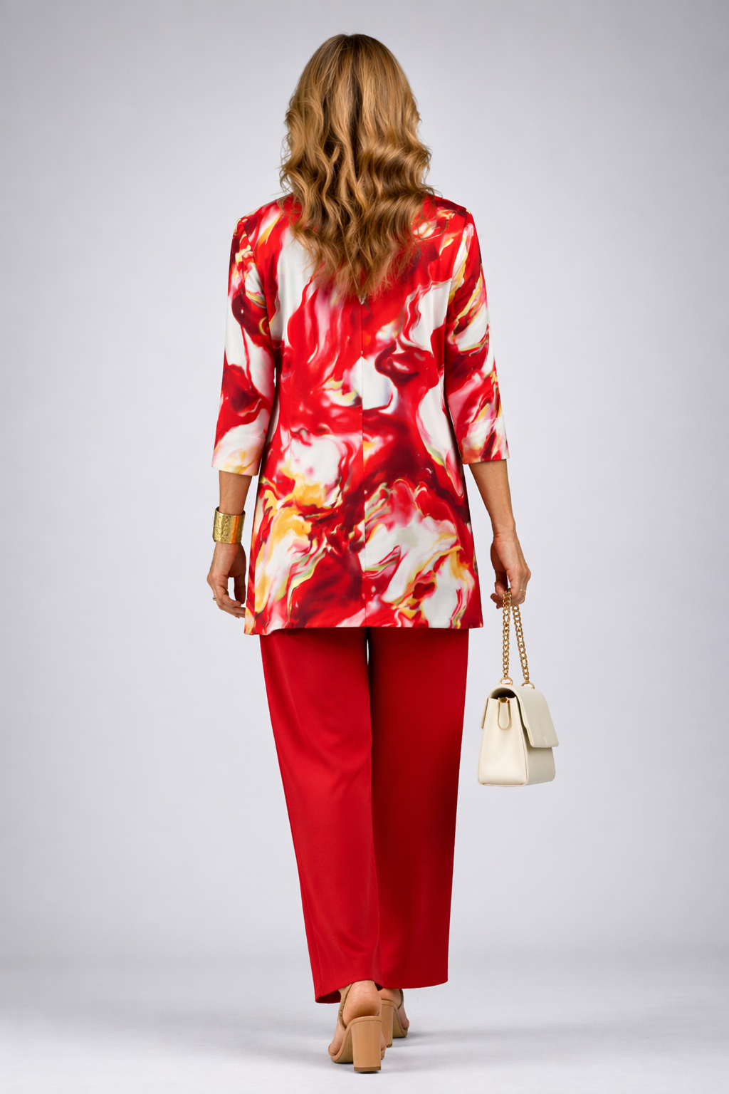 Greetje | Driedelige set in rood