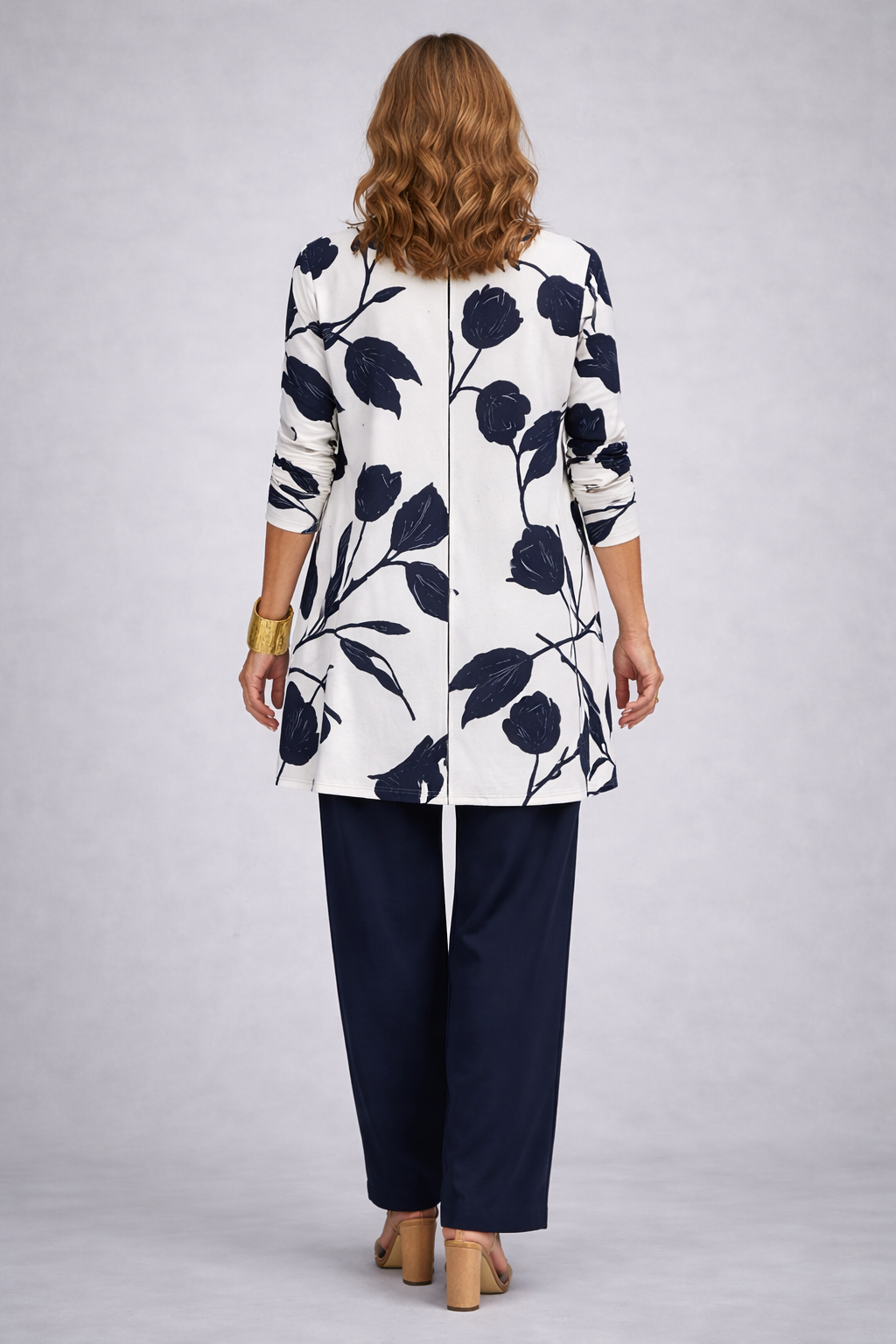 Evelien | Driedelige set in blauw