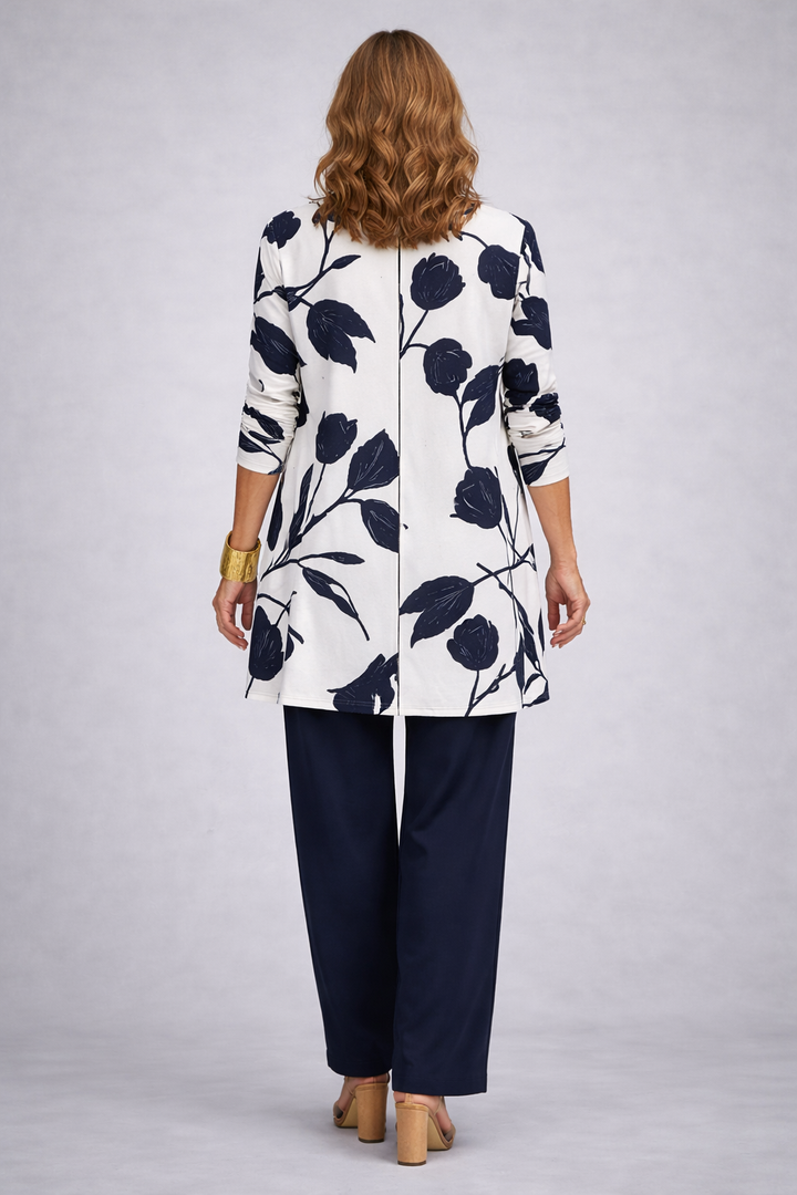 Evelien | Driedelige set in blauw