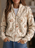 Danielle - Delicate Floral Vine Cream Print