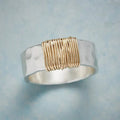 Vintage Goldfaden Ring in Zilver