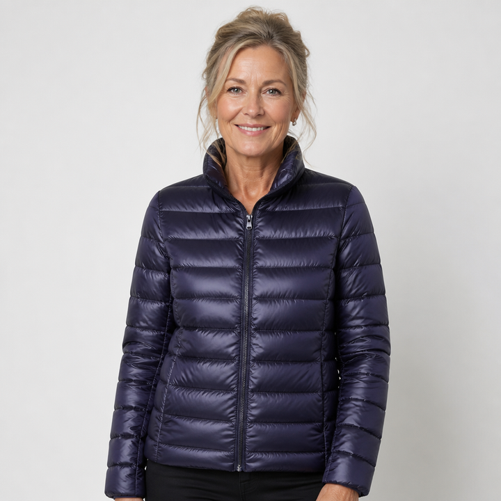 Eline | Tussenjas, marineblauw