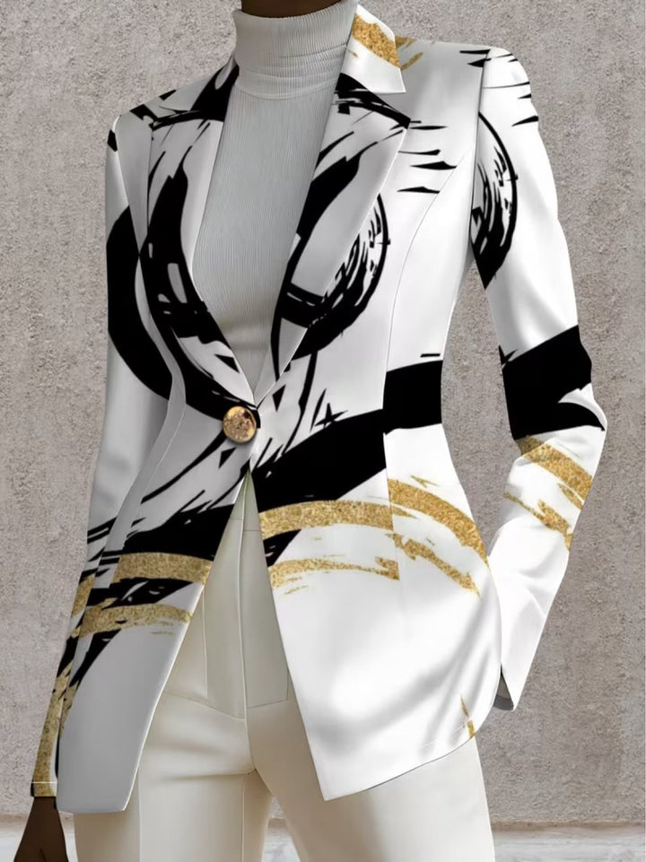 NOEMINE | ABSTRACTE BORSTELSTREEP BLAZER