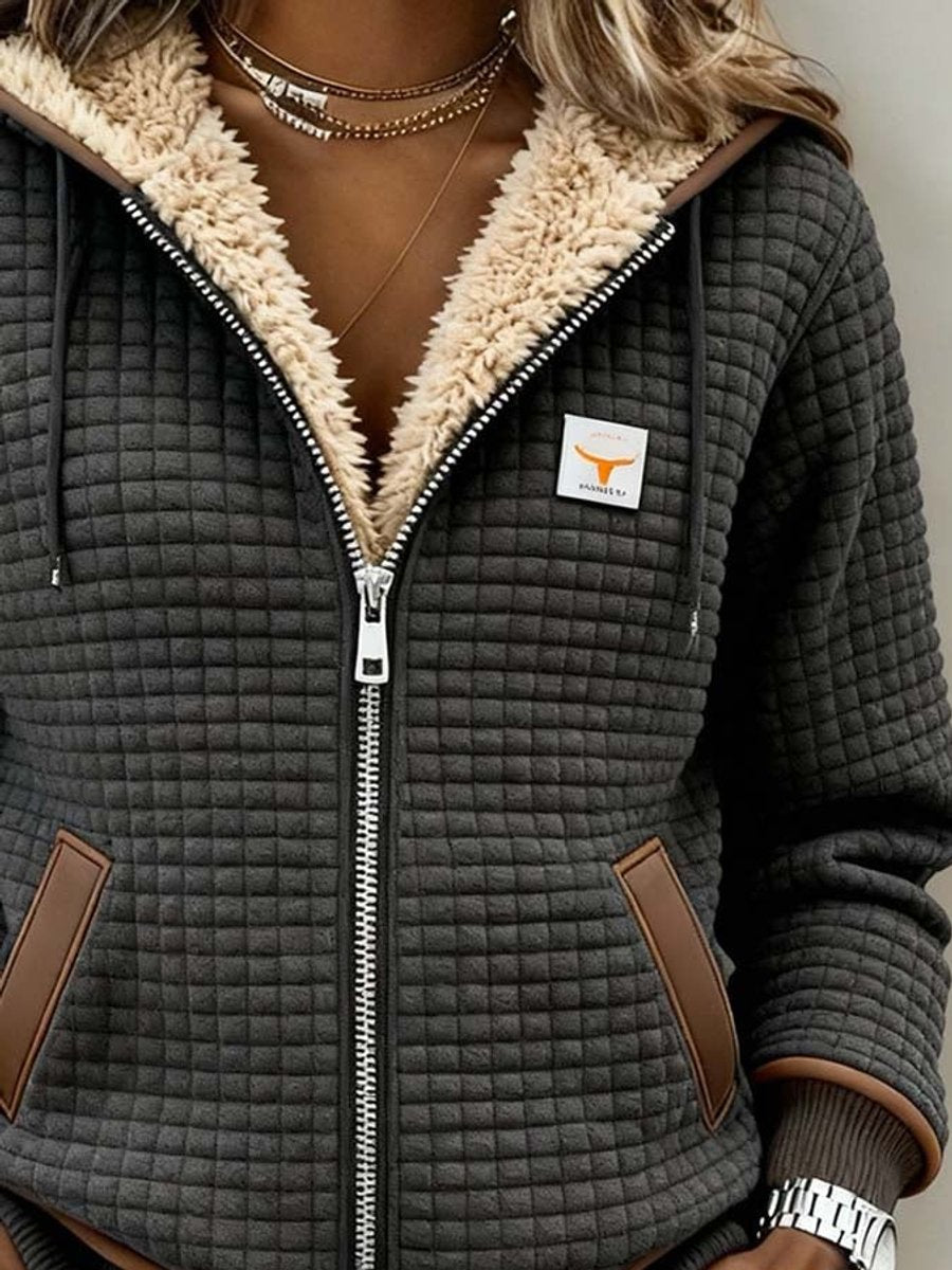 Fenna | Gewatteerd vest met capuchon en rits