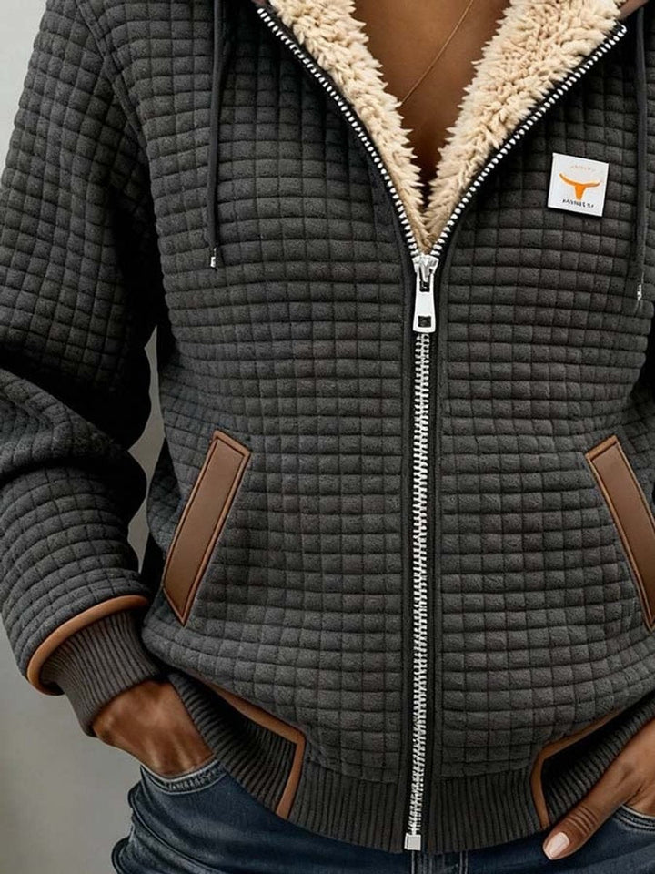 Fenna | Gewatteerd vest met capuchon en rits