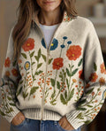 Brianna - Wildflower Meadow Zip Cardigan